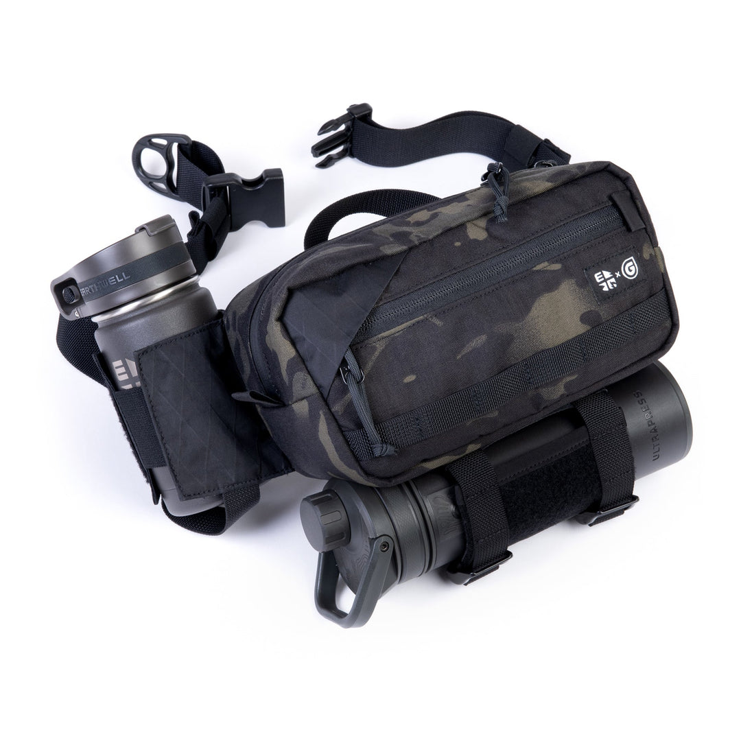 Earthwell® Grayl® 4.5L BottleLock™ Hip Pack / UltraPress® Covert Black / 12oz Roaster™ Bottle / MultiCam Black