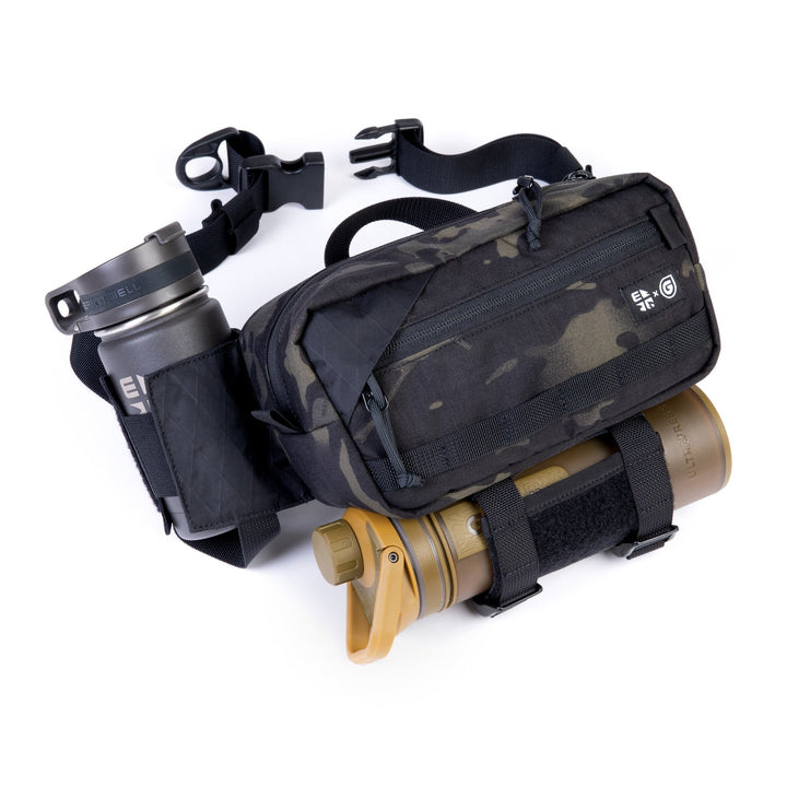 Earthwell® Grayl® 4.5L BottleLock™ Hip Pack / UltraPress® Coyote Brown / 12oz Roaster™ Bottle / MultiCam Black