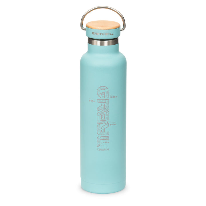 Earthwell® xGrayl 22oz Woodie™ Bottle / Aqua Blue